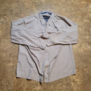 Under Armour Allseasongear Jacket Mens 3XL Beige LS Fishing Hunting Vented